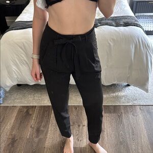 Women's Showpo Black Tie-Waist Pants